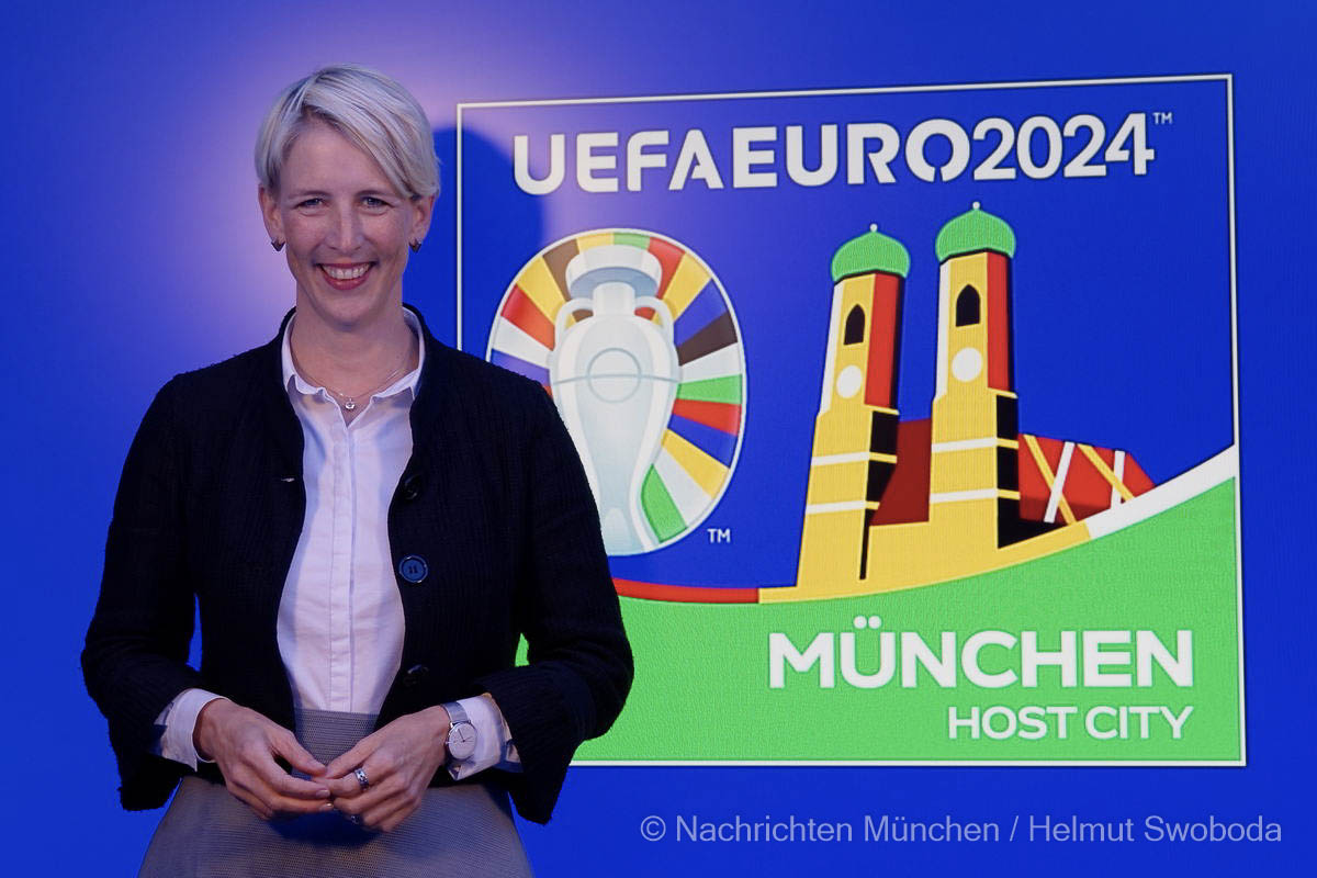 UEFA EURO 2024 Host City Logo der Stadt München präsentiert