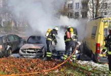 Drei Pkw in Brand - Sendling-Westpark